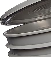 Vista 4 de Consolidated Plastics Tapas fáciles de despegar de grado alimenticio para cubos de 3.5, 5, 6 y 7 galones (paquete de 120 unidades) tapas