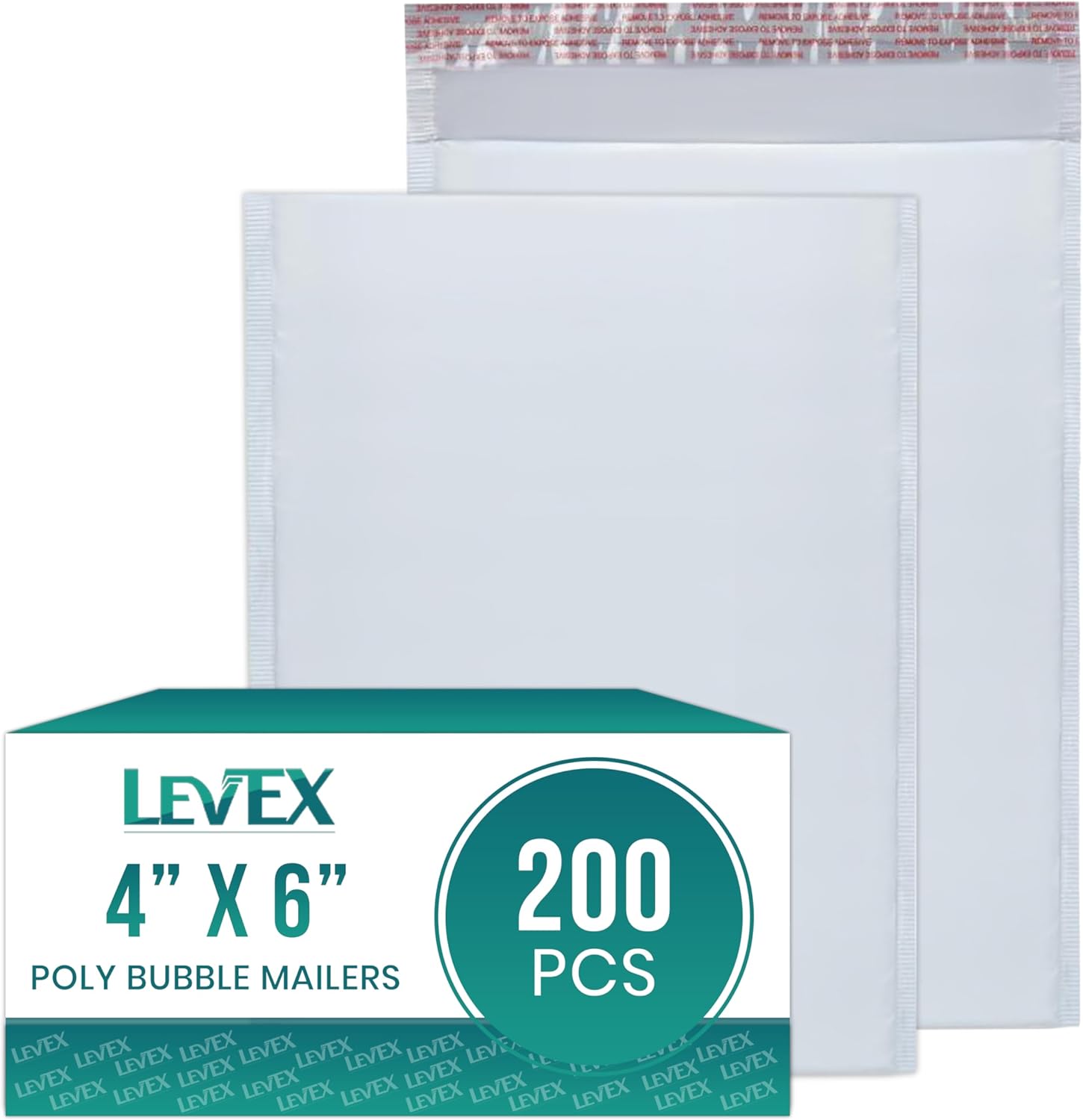 Levex - #1 7.25" x 12" [200 Pack] Poly Bubble Mailers, Padded Envelope Mailers, Packing Envelope & Mailing Bags for Shipping