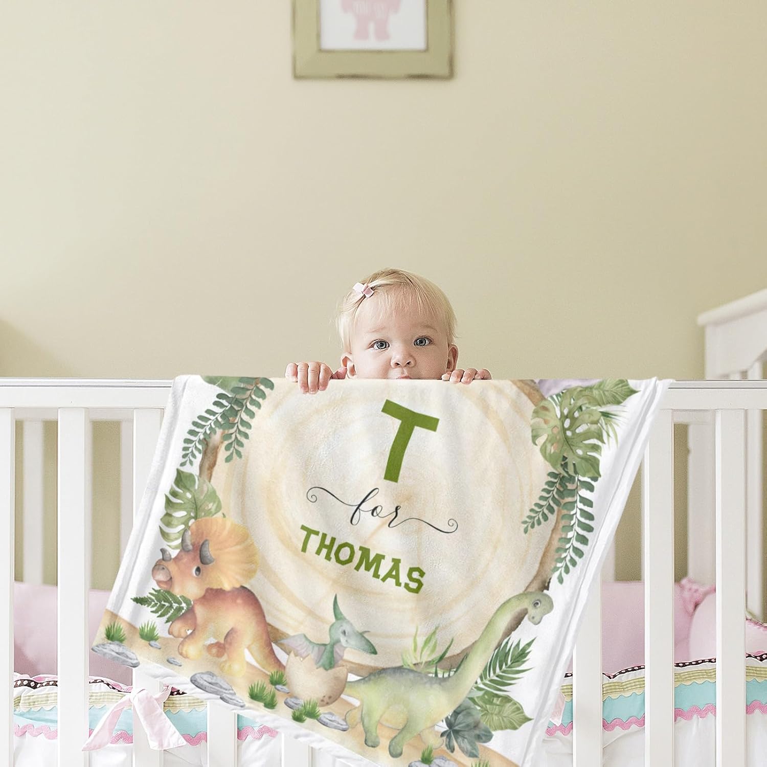 Custom Baby Blanket with Name,Personalized for Girls,Best Mom Ever Gifts for Newborn Swaddle,Custom Baby Essentials,Super Soft Kids Blanket for Baby Toddler Bed Couch Napping/Travel/Beach-60x80 Inches