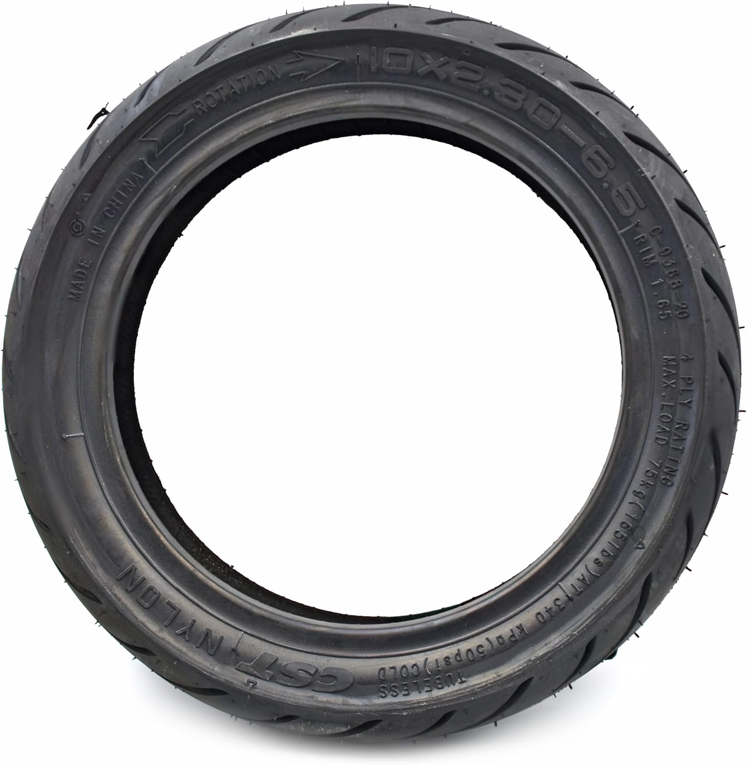 myBESTscooter - 10x2.30-6.5 Tubeless Tyres For NIU KQi2/KQi2 Pro Electric Scooter Rim 10inch Rubber Tires Wheel With Valve