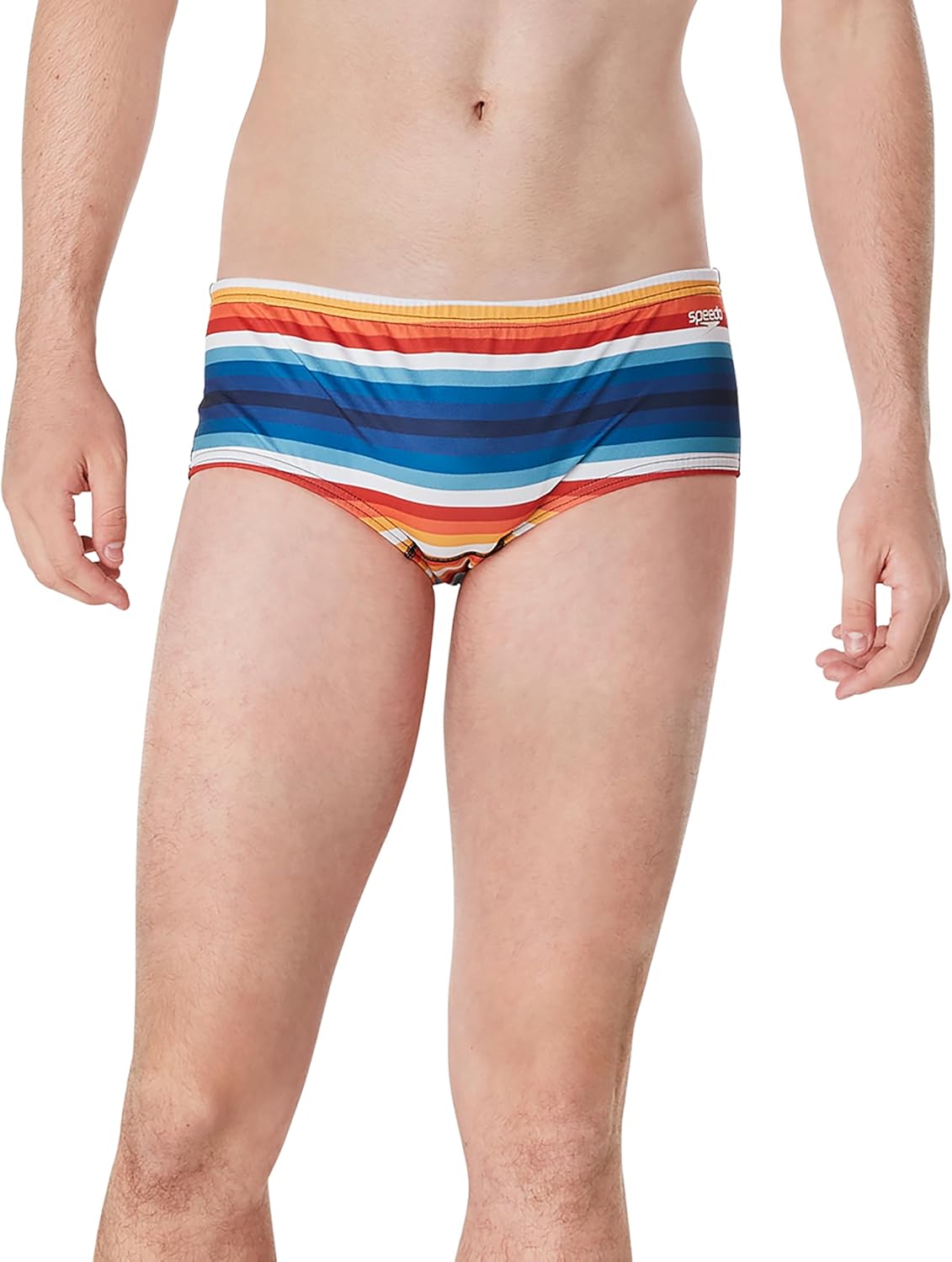 Speedo Men's Swimsuit Euro Brief Endurance Printed