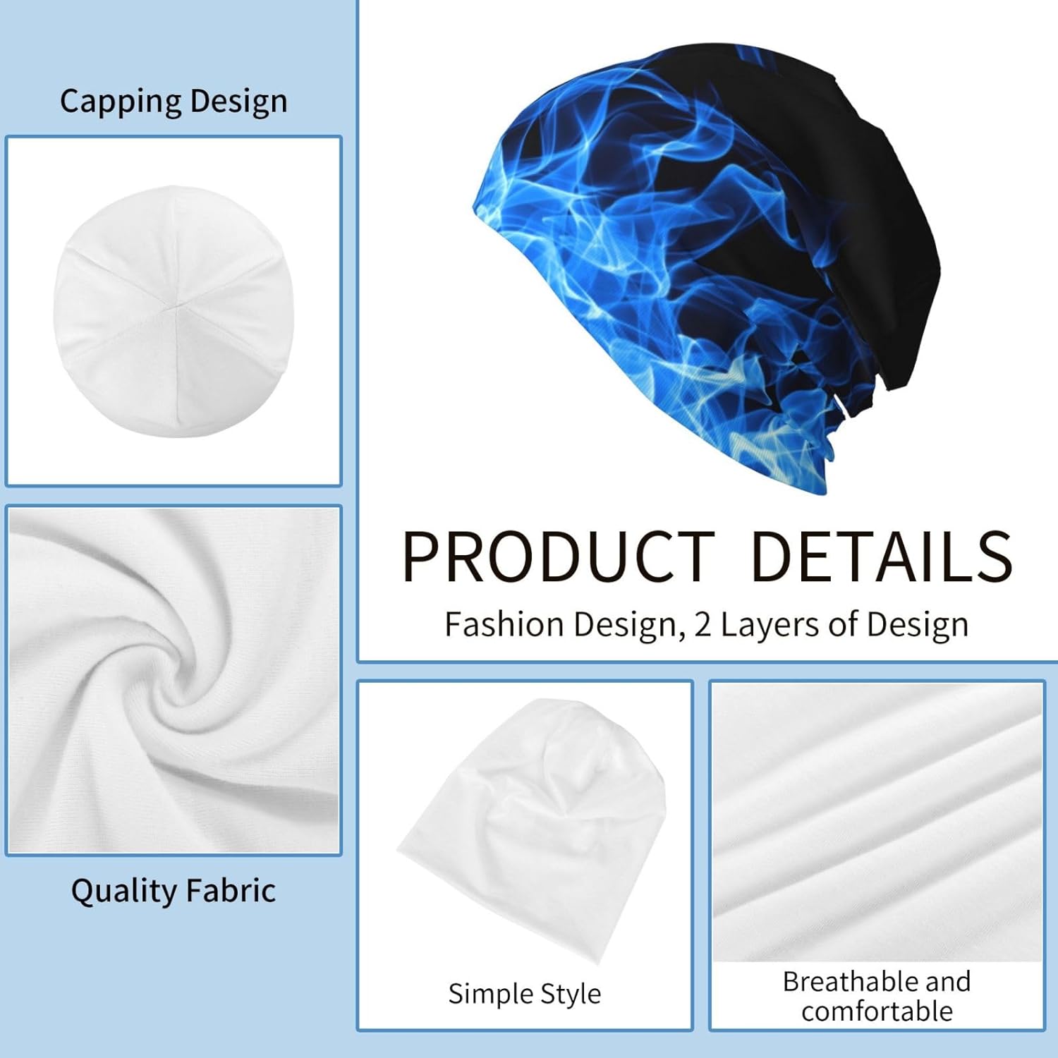 Slouchy Beanie Chemo Hat Cancer Headwear for Men Women - Image 8