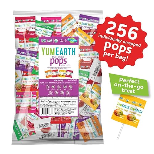 Miniatura 2 de YumEarth - Paquete variado de paletas orgánicas con sabor a frutas, con vitamina C, aptas para alérgicos, sin gluten, sin transgénicos, veganas, sin