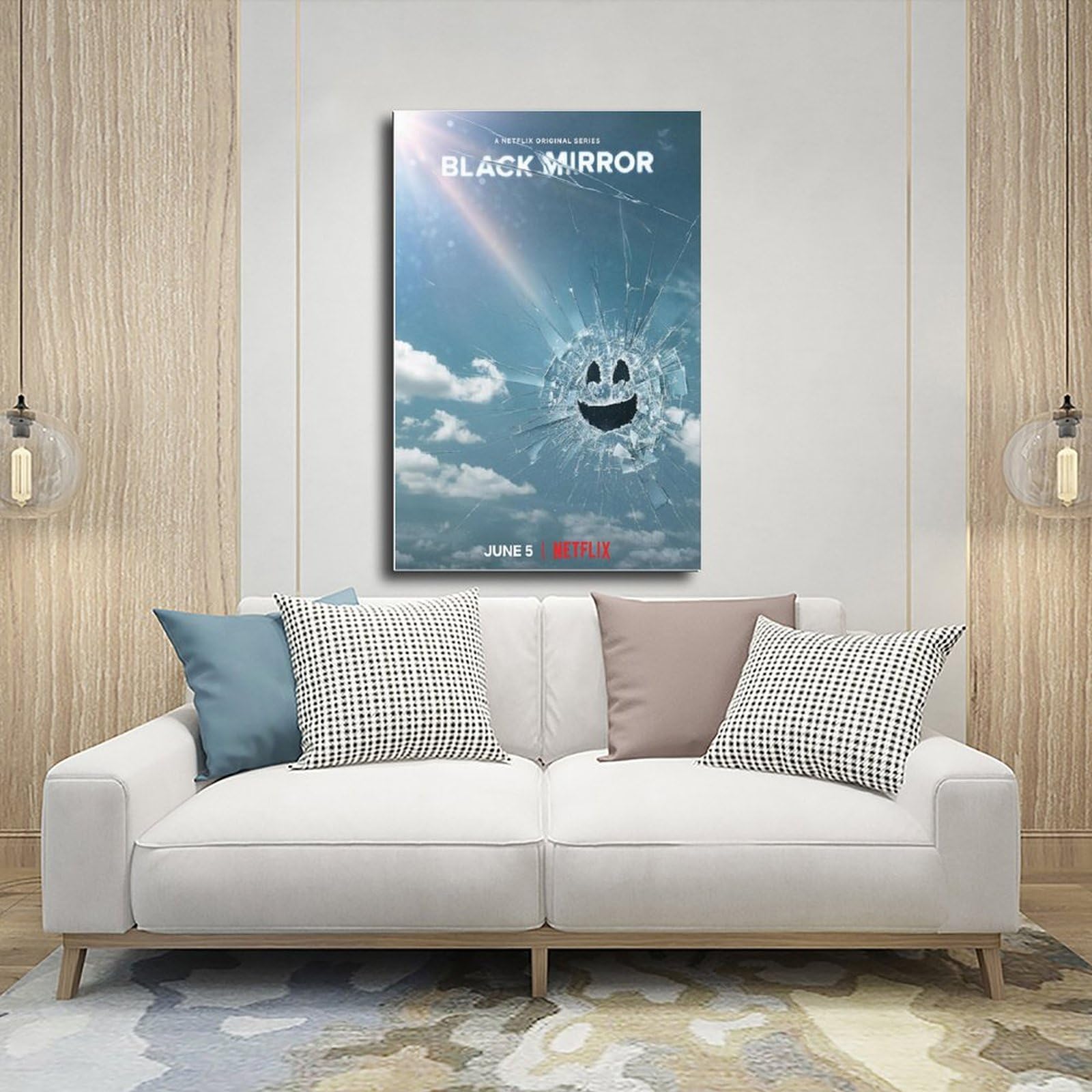 Poster artistico su tela divertente con il grande Lebowski sul WC, decorazione per camera da letto, ufficio, camera da letto, regalo, senza cornice, 50 x 75 cm
