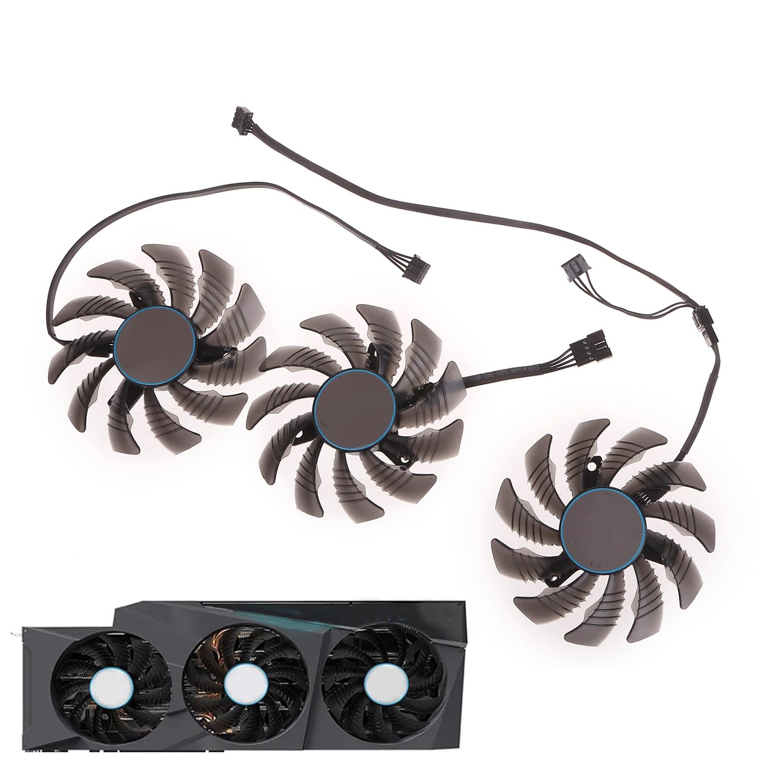 PLA09215S12H DC12V 0.55A 4Pin for 3080 3070Ti 3080Ti 3090 Graphics Card Fans Cooling
