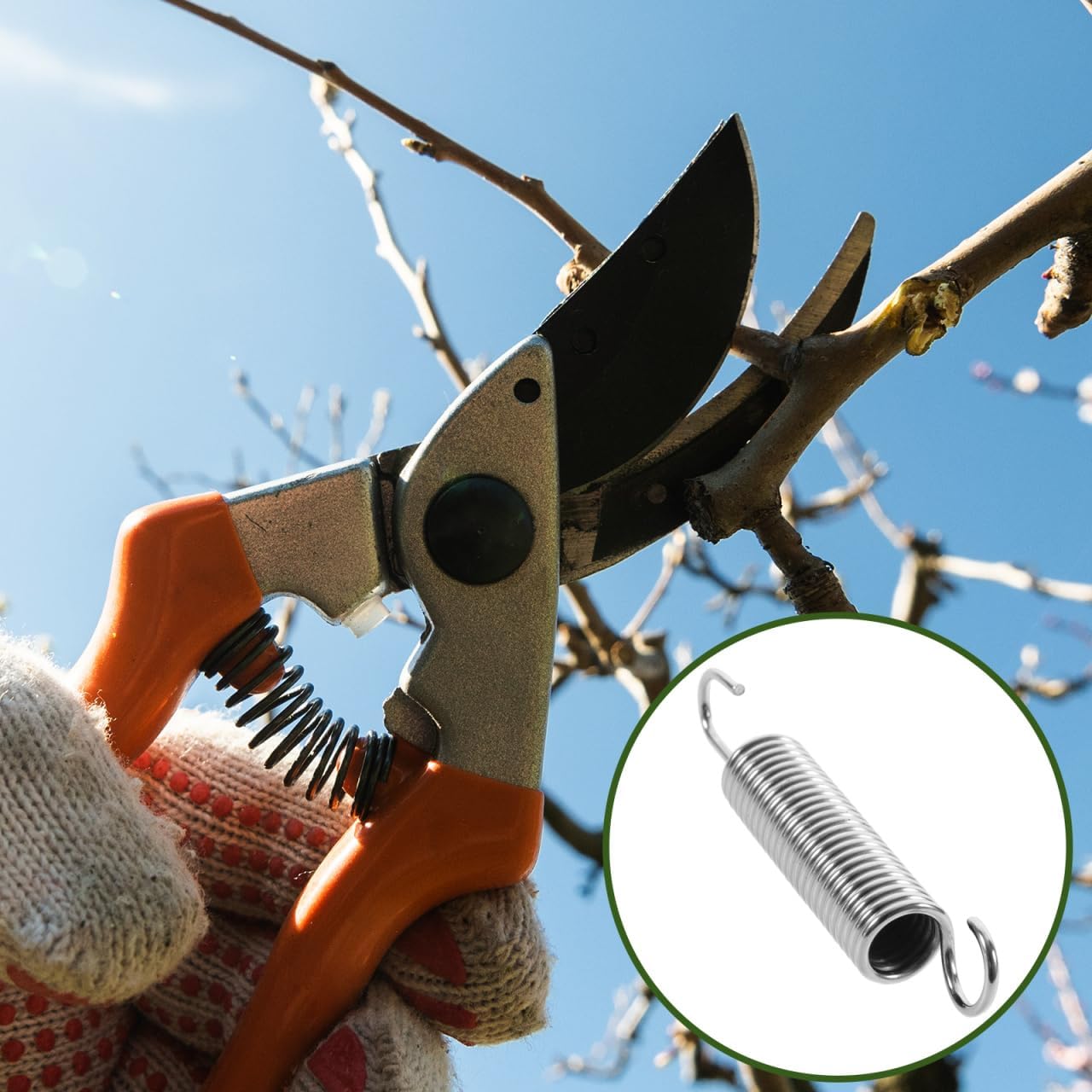 Replaceable Pruner Springs 10-Pack for Gardening Shears and Pole Tree Pruners Compact 3.54In Spring Replacement Easy Installation Durable Performance