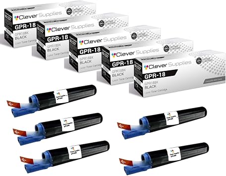 CS Compatible Replacement for Canon GPR-18 0384B003AA 2016 2018 2020 2022 2025 2030 2018i 2020i 2022i 2025i 2030i Black, 3 Pack
