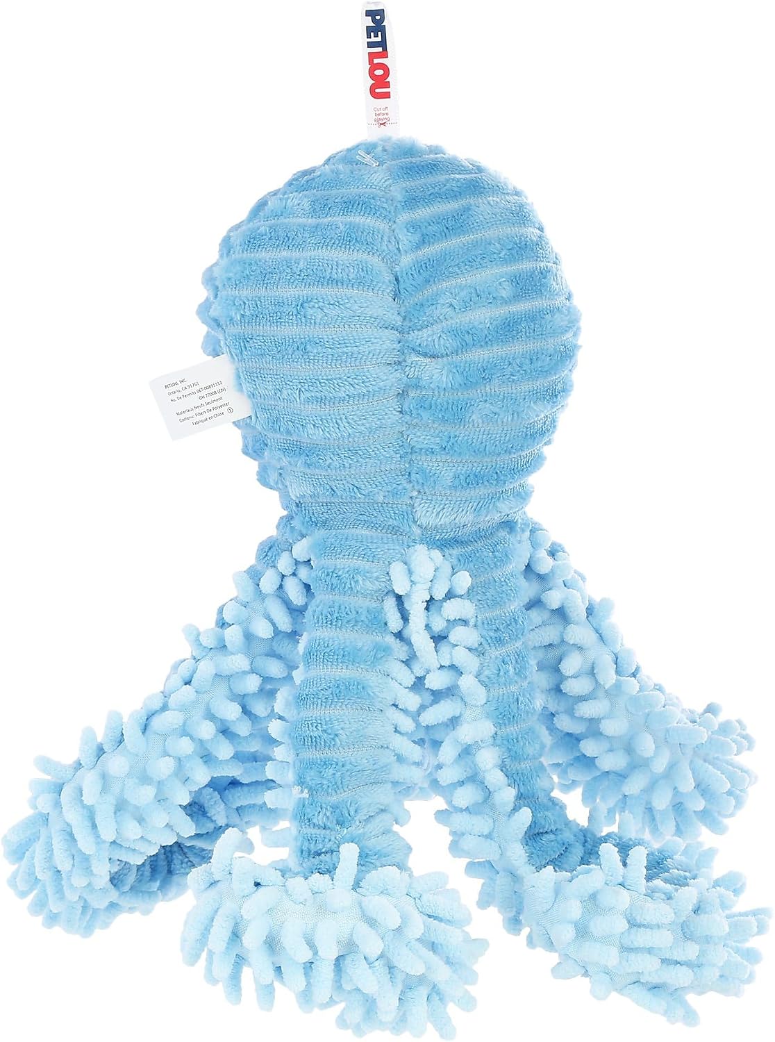 Pet Lou Blue Bay Octopus Dog Toy, 14-inch Length