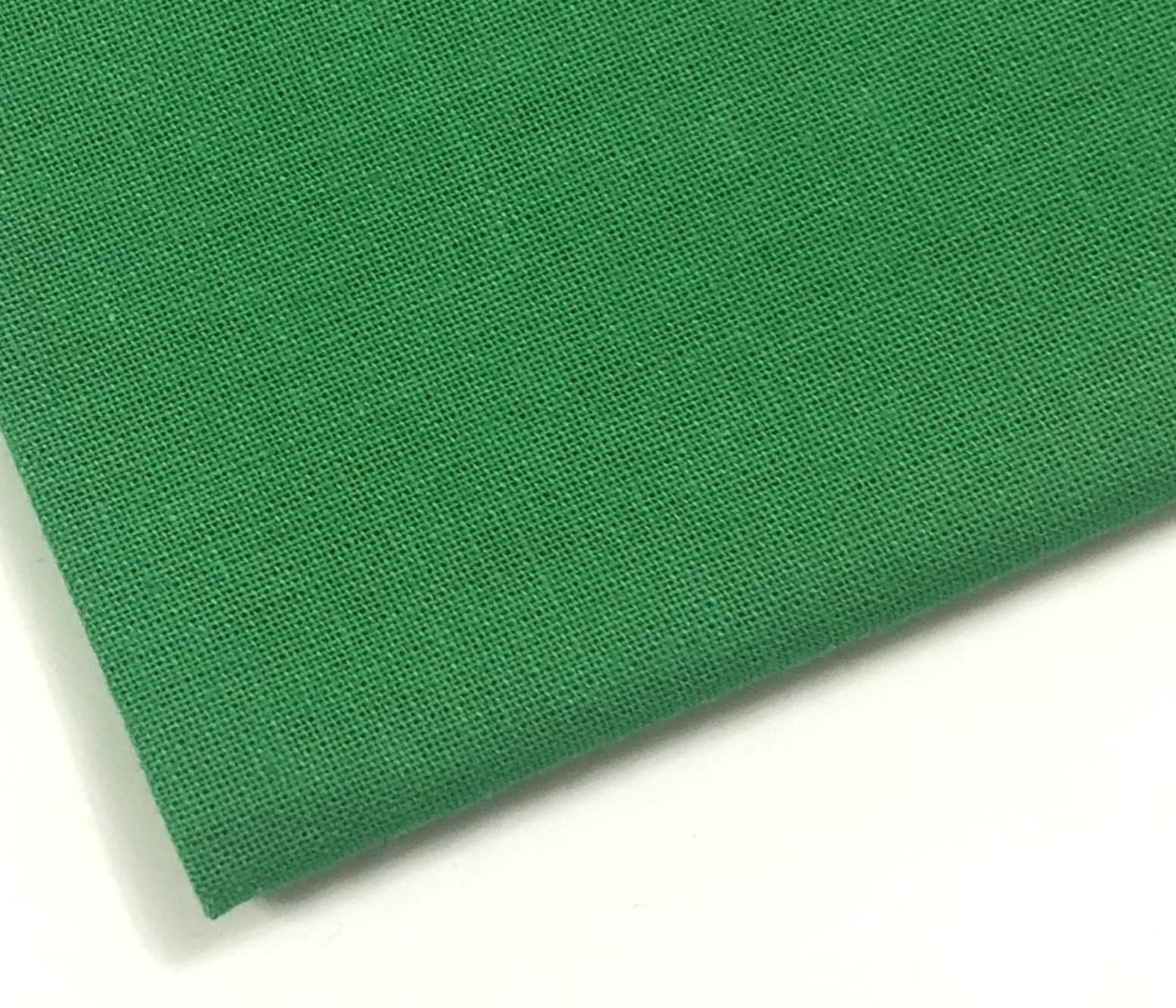 Plain Emerald Fabric, 100% Cotton, Extra Wide (150 CM) - Ideal for Arts & Crafts, Dressmaking, Quilting, Sewing, Bedding, Pillowcases, Bunting - Soft, Durable, High-Quality Material by JMW.® — image 1