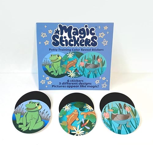 Miniatura 3 de Potty Watch - Calcomanías mágicas que cambian de color para ir al baño  Entrenamiento de inodoro fácil y divertido con interactivos y 6 calcomanías