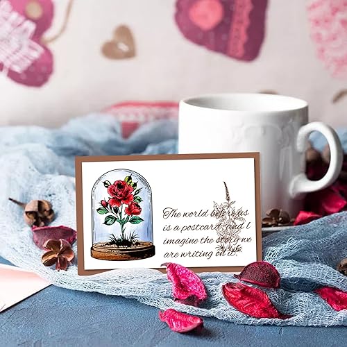 Miniatura 3 de GLOBLELAND Sellos transparentes de flores y hojas para manualidades, álbumes de recortes, plantas de primavera, frasco, plantas, sellos de silicona