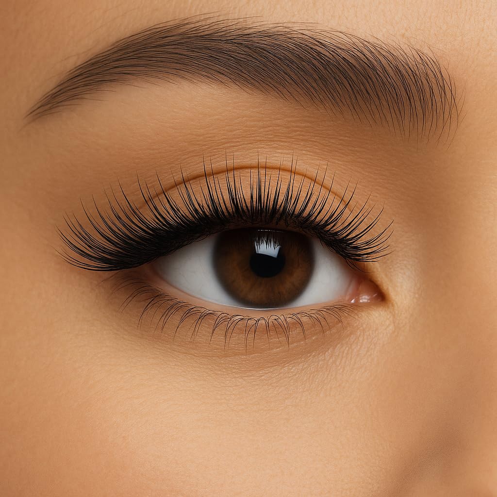 Natural DIY Lash Clusters - 108 Pcs Individual Lashes, Wispy Extension Kit, C Curl Mixed Soft PBT Fiber (P1 Natural Style)