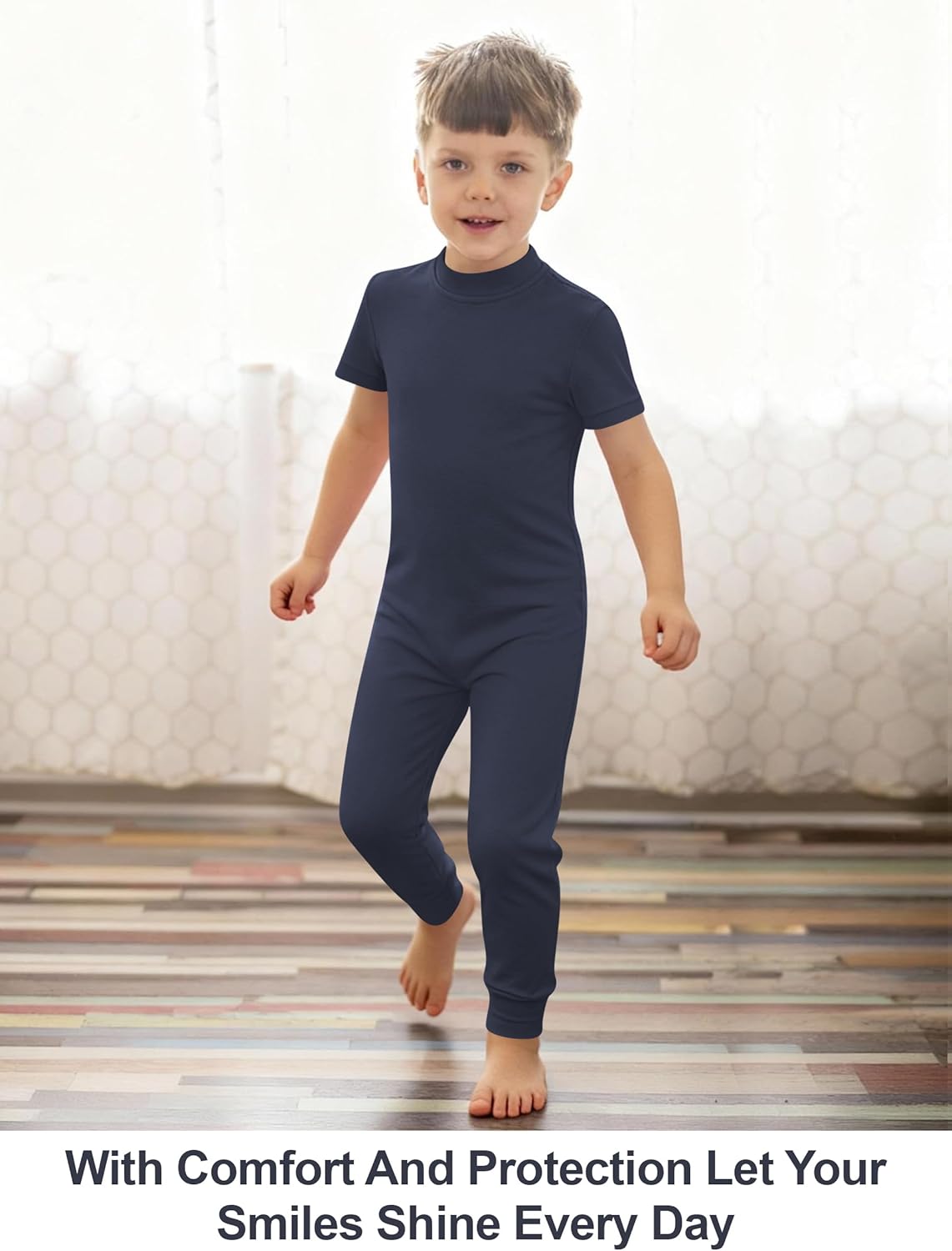 Adaptive Clothing for Kids Special Needs Autism Sensory Anti-Strip Jumpsuit Back Zip Long Leg Romper Size 3T-16 Years - Image 5