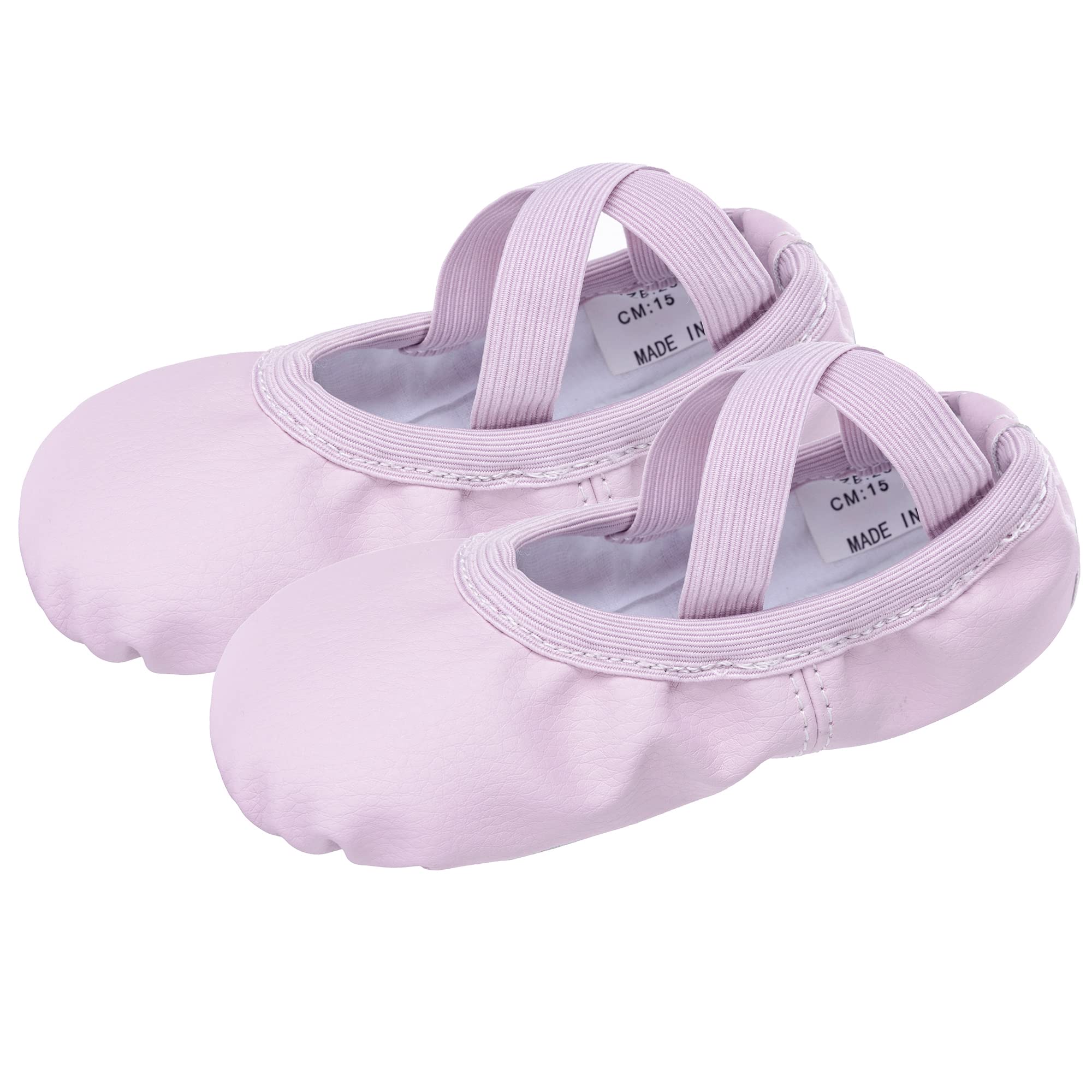 Tancefair Scarpette da Danza Classica in Pelle Scarpe da Ballo Mezza Punta Scarpette da Ballerina Ginnastica Ballo Pantofole per Bambina Ragazze e Donna