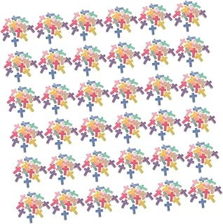 LIFKOME 500 Piezas Cuentas Acrílicas Cruzadas Pequeñas Coloridos para Pulseras y Bisutería Abalorios para Manualidades Diy