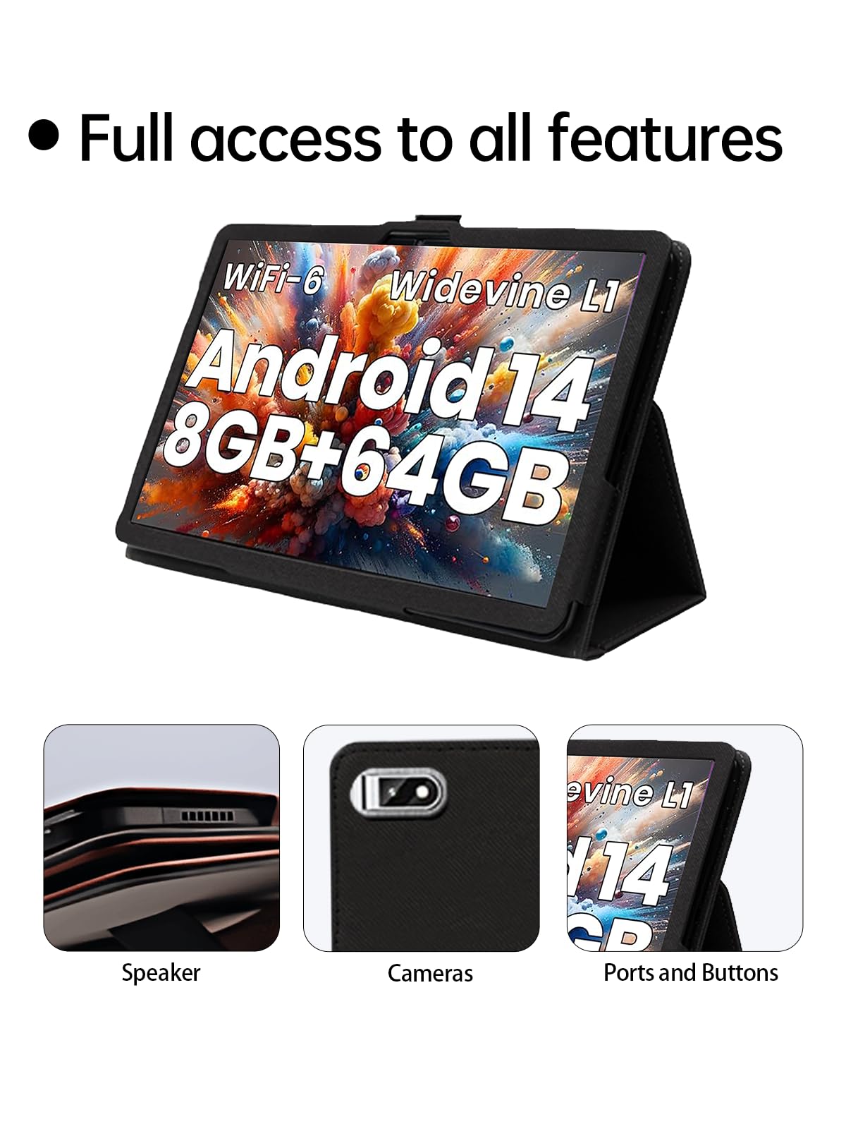 Custodia Cover Compatibile per Lville Android 13 10 pollici Tablet Cover Custodia per Supporto Case STL Custodia Cover Compatibile per Lville Android 13 10 pollici Tablet Cover Custodia per Supporto Case STL