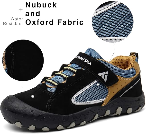 Mishansha Kids Hiking Boots Toddler Girls Boys Hiking Shoes Water-Resistant Anti-Collision Non-Slip Athletic Outdoor Trekking Boots - 2