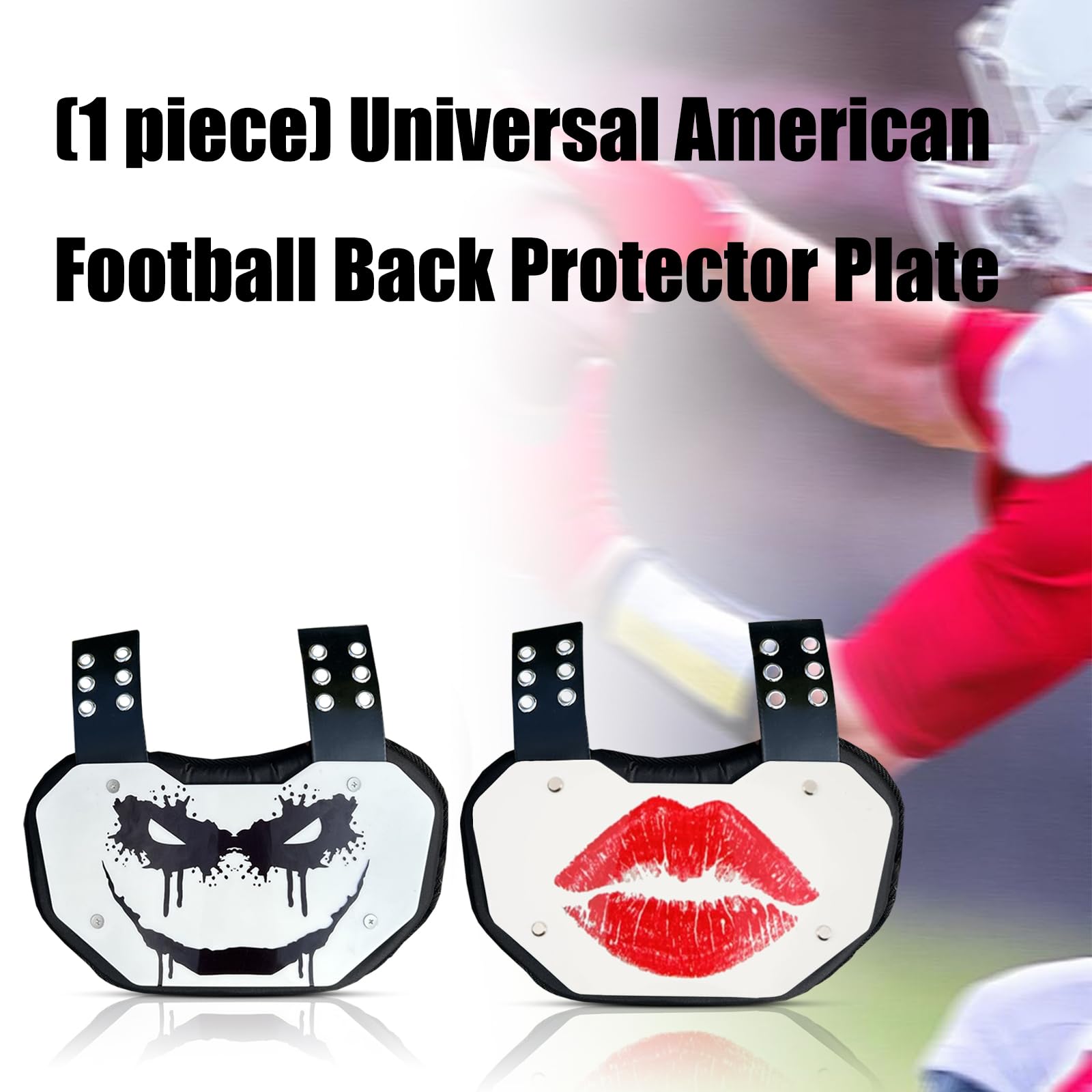 LUOFENG Planche de protection universelle pour bas du dos de football avec rembourrage en mousse respirante pour absorber les chocs