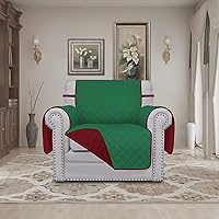 Vista 2 de Easy-Going - Funda reversible para sillón, resistente al agua, funda protectora para muebles con correas elásticas, para mascotas, niños, perros