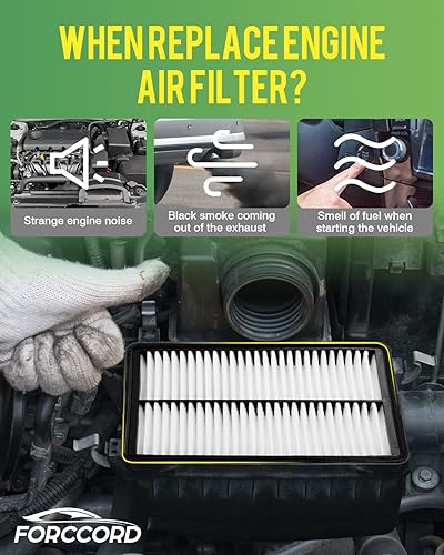 Miniatura 6 de Forccord Paquete de 2 filtros de aire del motor compatible con CA11259 2012-2018 Mazda 3  2014-2021 Mazda 6  2013-2026 Mazda CX5 Accesorios de