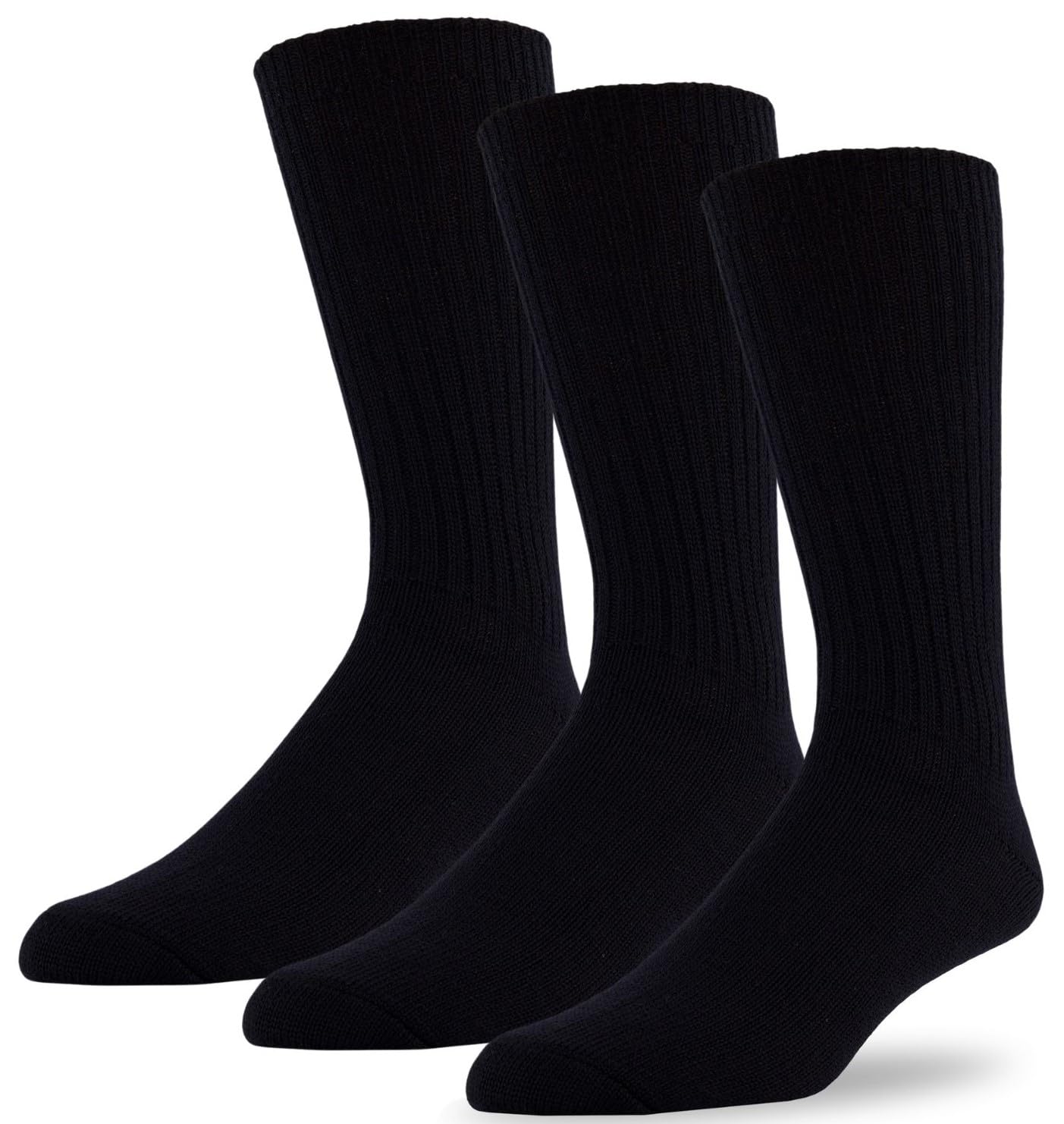 J.B. Field's96% Merino Wool Weekender Casual Socks, Soft and Itch-free, For Hiking Trekking Running Socks, 3 Pairs