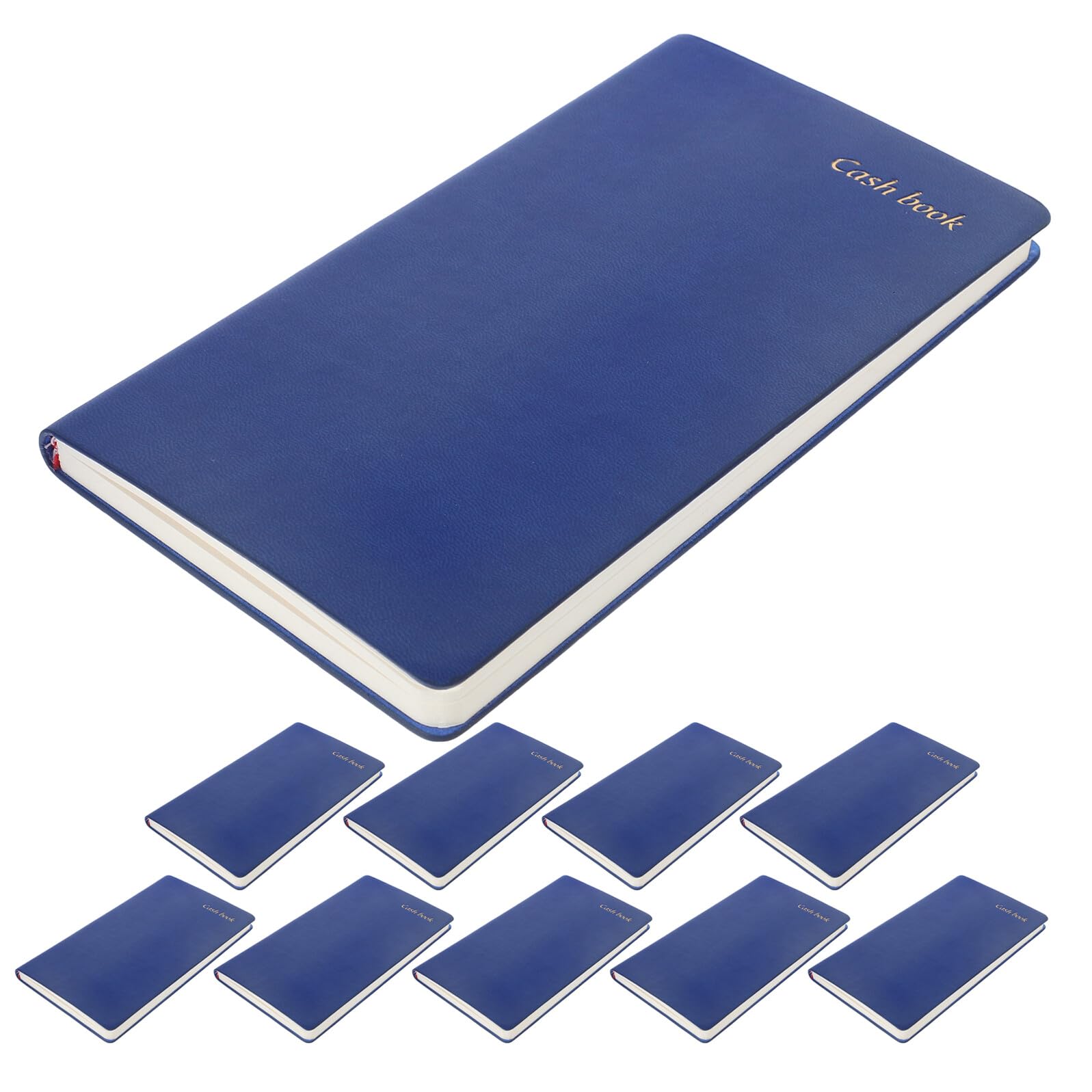 DOITOOL Quaderno di Pianificazione del Budget Finanziario A6 Blu in PU Set da 10 Pezzi per Gestione Spese Personali e Domestiche Taccuino Portatile per Monitoraggio e Analisi