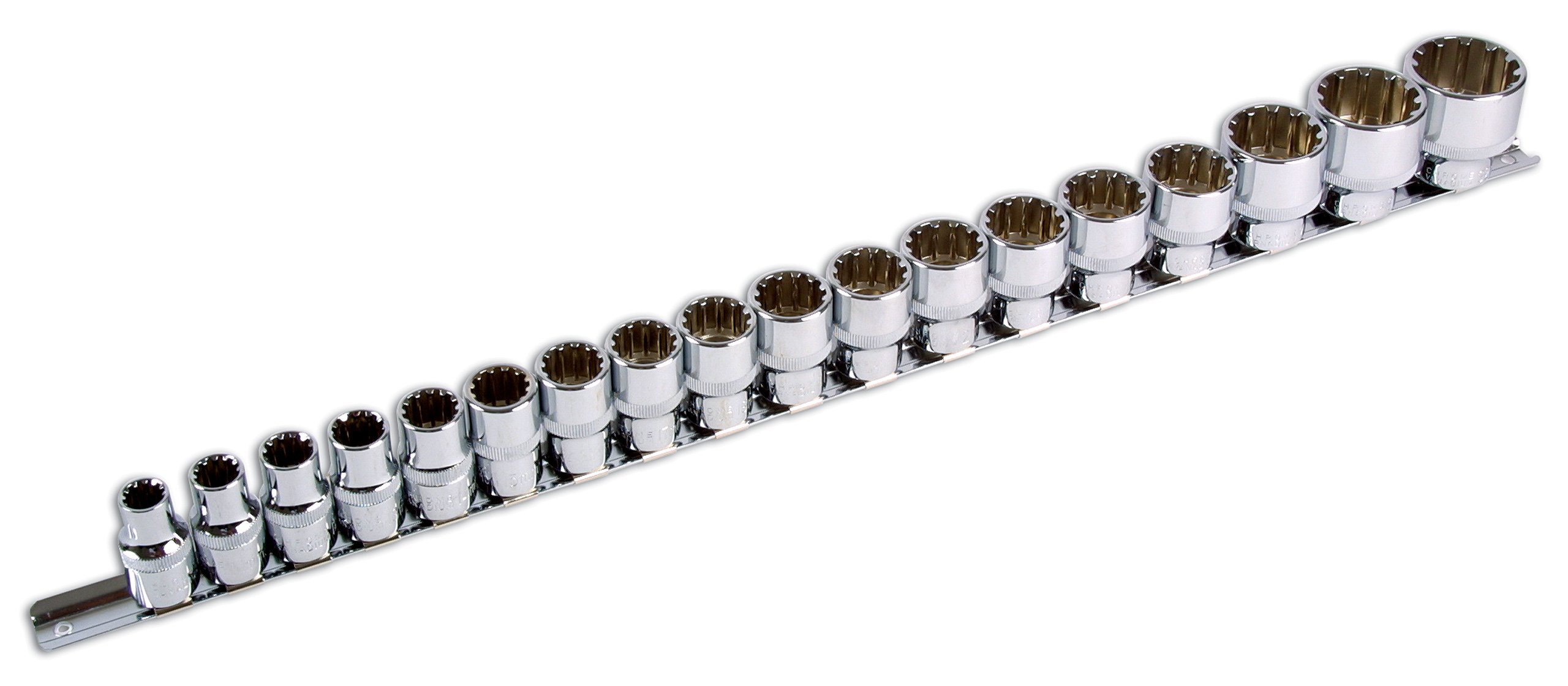 Laser 3594 Alldrive Socket Set 1/2 Inchd 18pc, Variety Pack