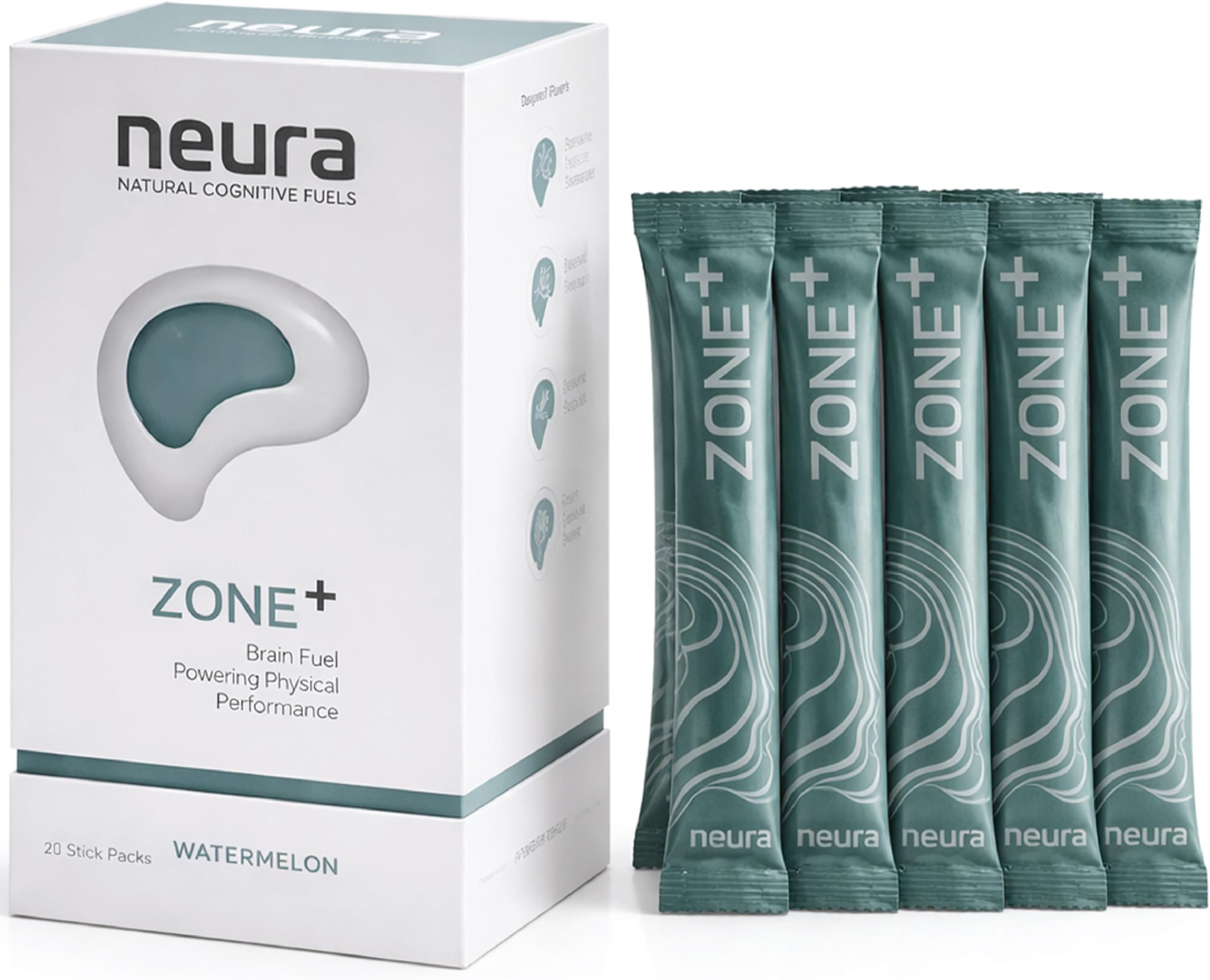 – Neura - Zone+ - Natural Brain Supplement Nootropic for Alertness & Energy - White Peach & Raspberry Flavour - Dosed Green Tea & Guayusa - Sugar-Free, Vegan - 20 Sachets - Supplements for Men and Women