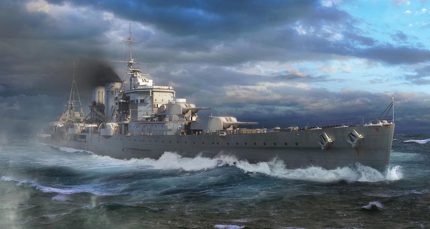 Trumpeter 06744 1/700 Royal Navy Heavy Cruiser HMS Exeter Plastic Model