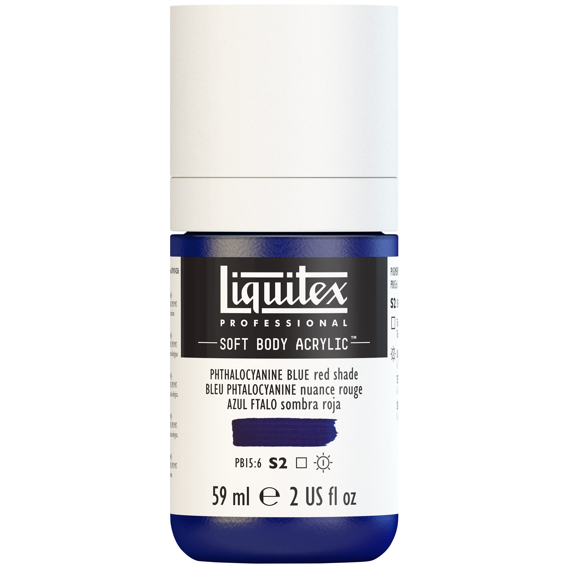 Liquitex Acrylic Paint, Phthalo Blue (red), 59 ml (Pack of 1)