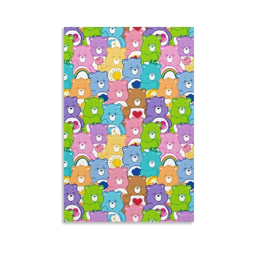 Amazon.co.jp: ケアベア アートポスター 飾り絵 かわいい