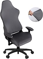 Vista 16 de SARAFLORA Fundas para Sillas Gaming Elásticas y Lavables Fundas para Sillas de Computadora para Sillón, Silla Giratoria, Sillas Ejecutivas de Marrón