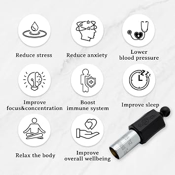 Stress Relief Gift for Men, Women Anxiety Necklace 528 Hz Breathing Meditation Whistle Mindfulness Device for Stress Relief Calm Meditation Adjusting Breathing Anxiety Relief Necklace