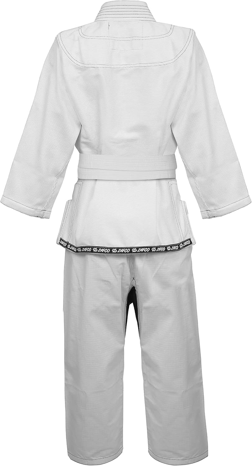 Brazilian Jiu Jitsu, Kids Jiu Jitsu Gi Children BJJ Gi Grappling Kimonos Lightweight White Belt - Image 4