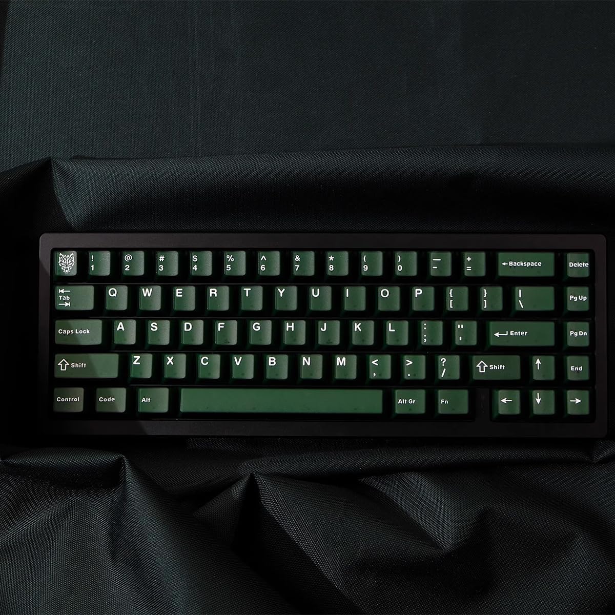 Sumgsn 114 Keys Custom Translucent Double Shot Keycaps Cherry Profile Emeral Green Keycaps Set Fit for Cherry Mx Switches Mechanical Keyboard