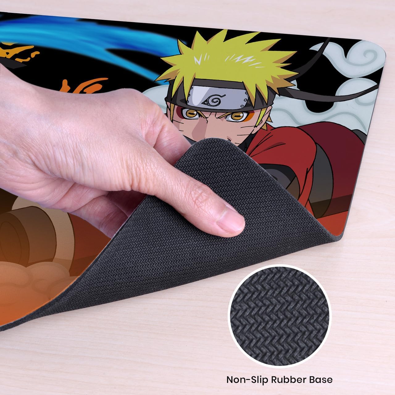 Head Case Designs Officially Licensed Naruto Shippuden Naruto Transformation Graphic Art 23.62 x 11.81 x 0.12 inches (600 x 300 mm) - L Gaming Office Desk PC Keyboard Mouse Mat Pad