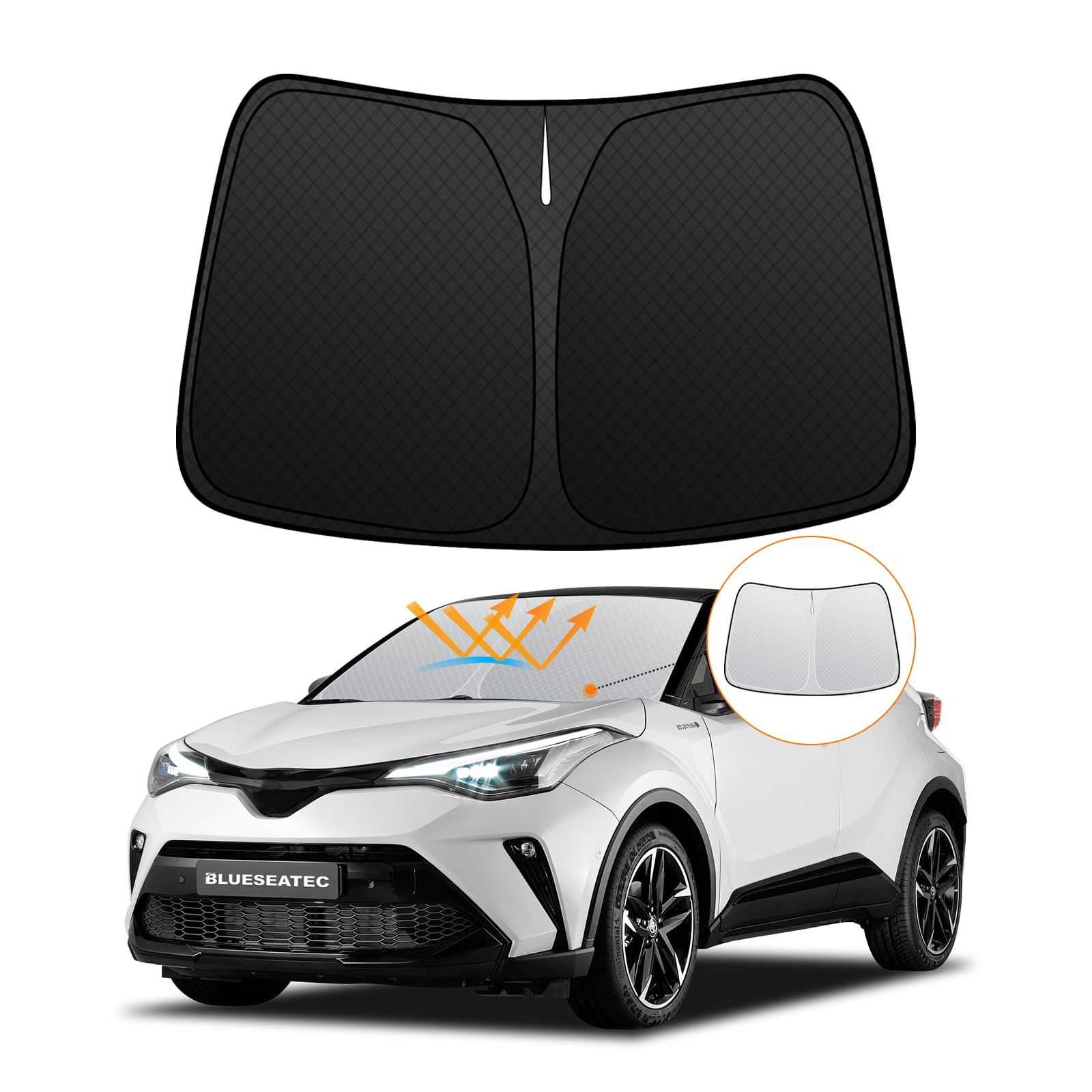 Amazon.co.jp: 【強化版】トヨタ C-HR フロントガラス サンシェード 10 