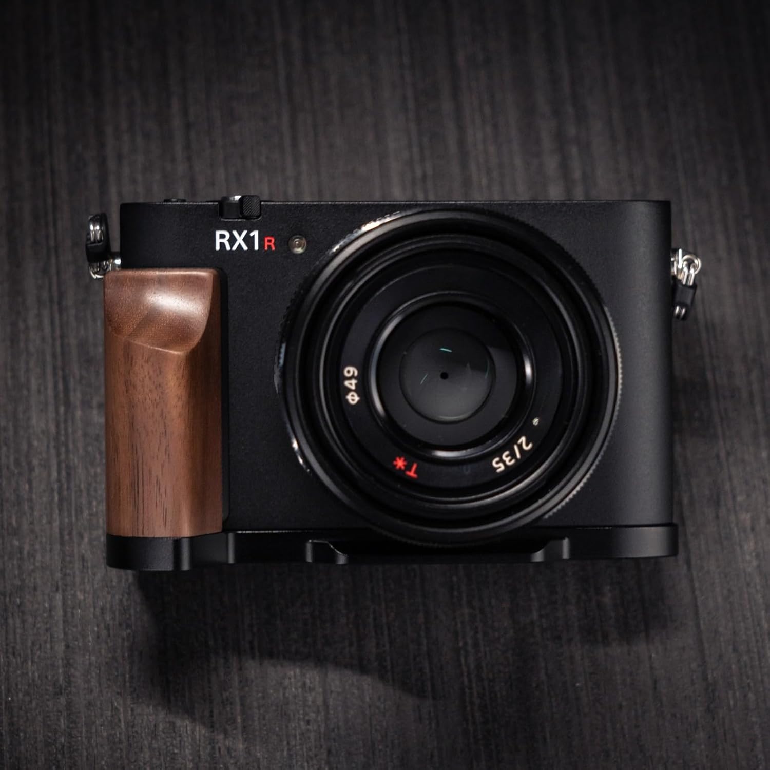 Wood Hand Grip L Plate Aluminum Alloy Base for RX1R3 RX1R III Camera (Walnut)