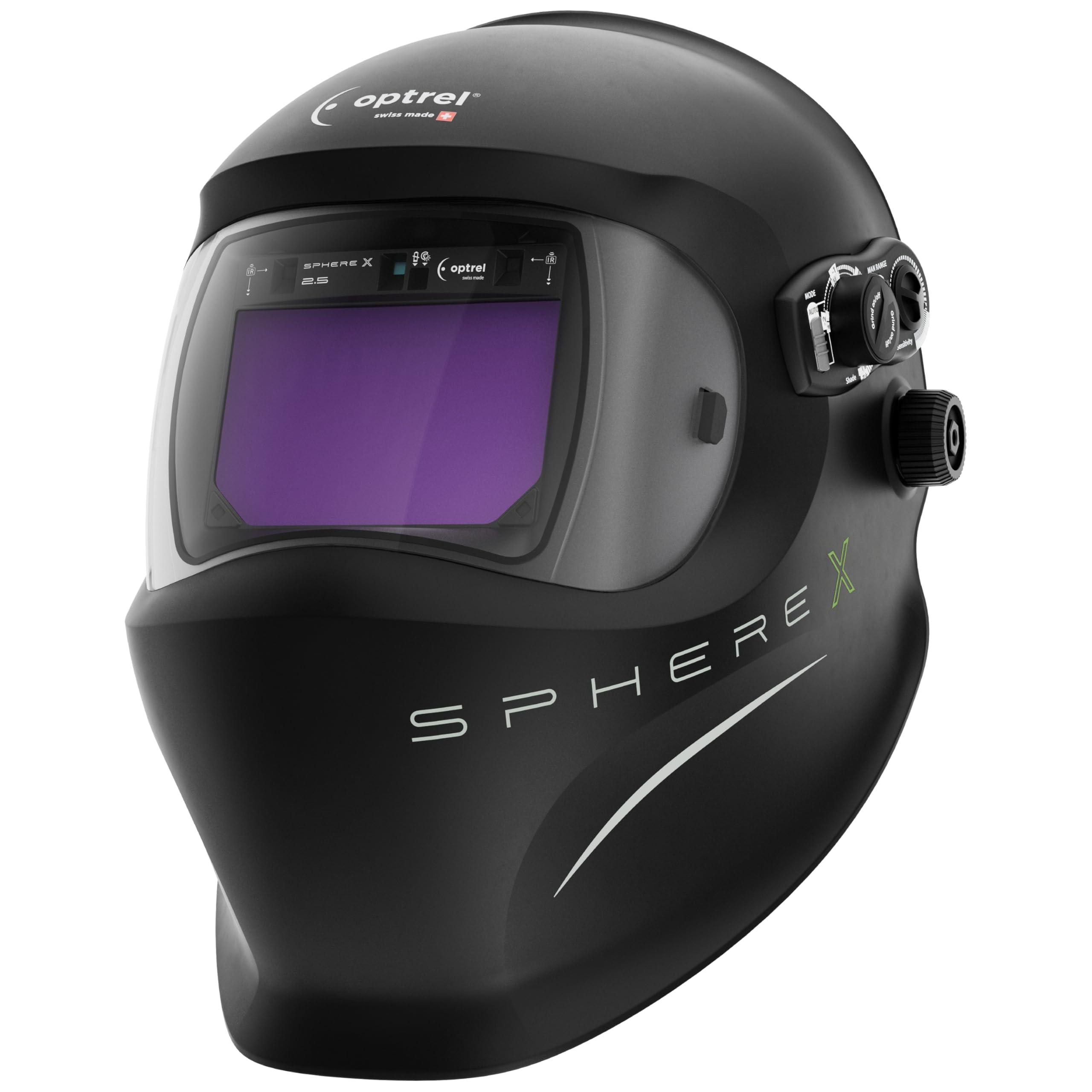 Optrel sphereX 2.5 Schweißhelm – Automatischer Helm mit ShadeTronic Sicherheit beim Schweißen
