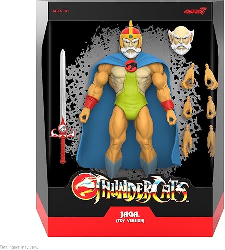 Miniatura 2 de Super7 ULTIMATES! Thundercats Jaga (Toy Recolor) - Figura de acción de Thundercats de 7 pulgadas con accesorios, coleccionables clásicos de dibujos