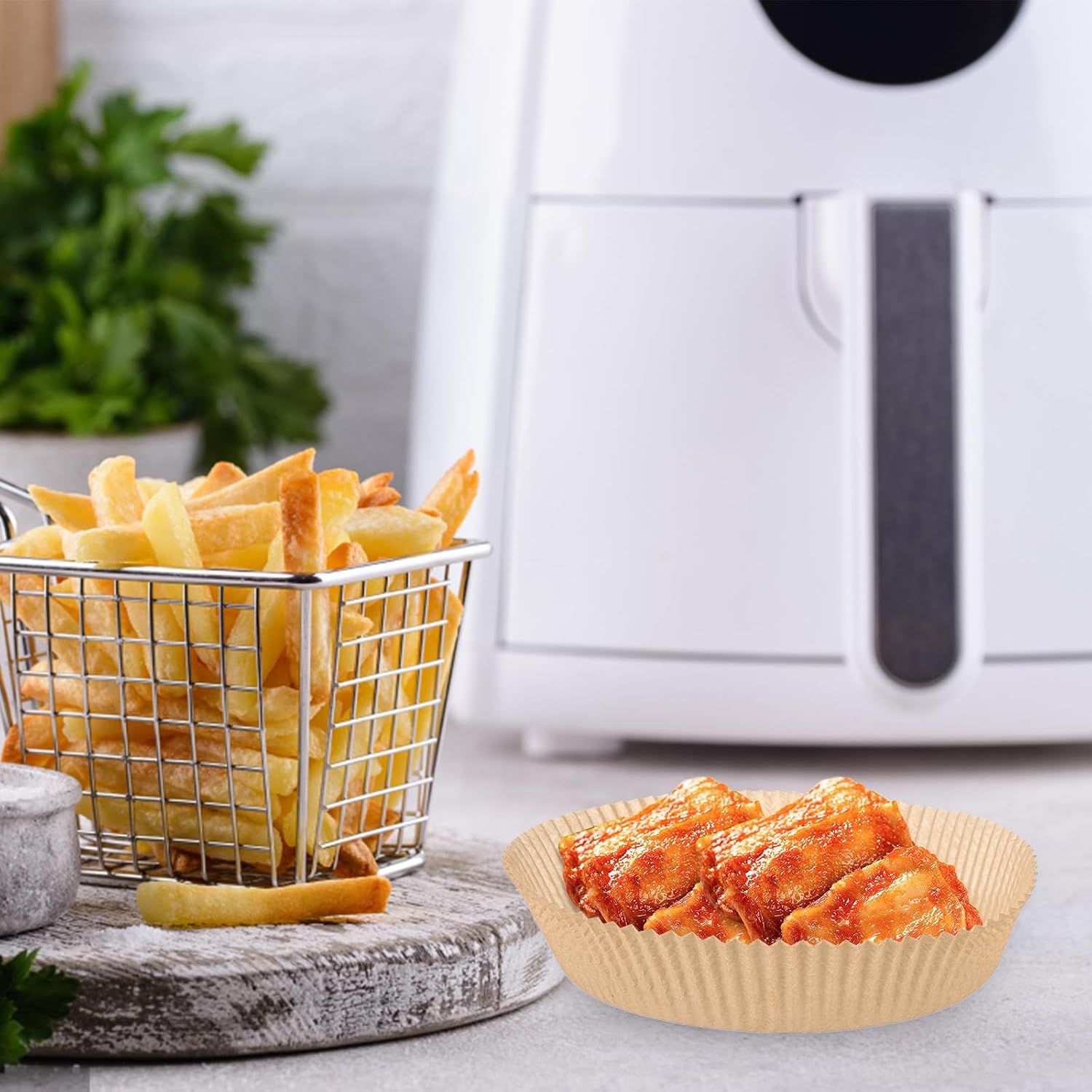 100pcs Inch round Air Fryer Parchment Liners for Home Cooks