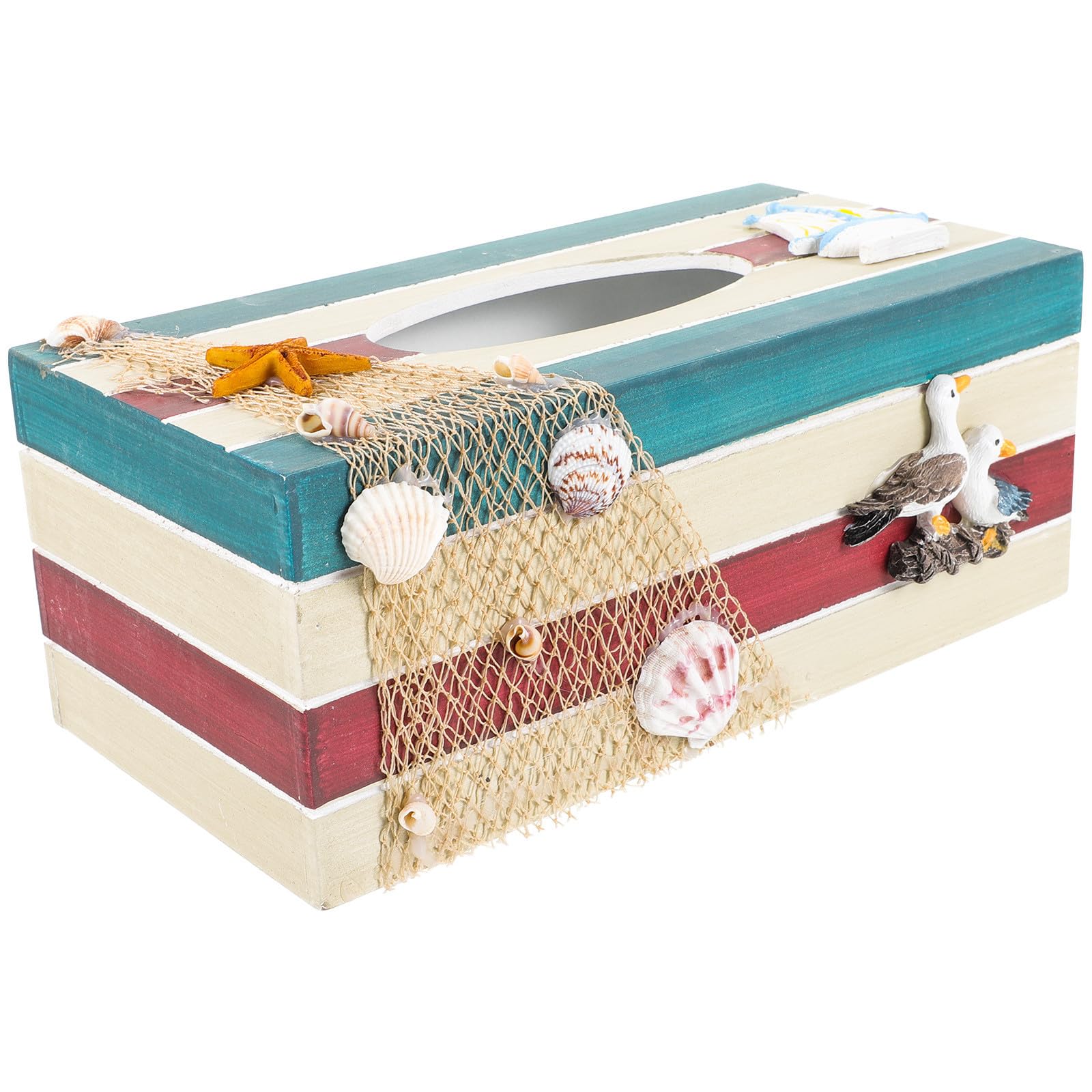 Boîte à mouchoirs en bois rectangulaire, décoration élégante pour un cadeau de pendaison de crémaillère