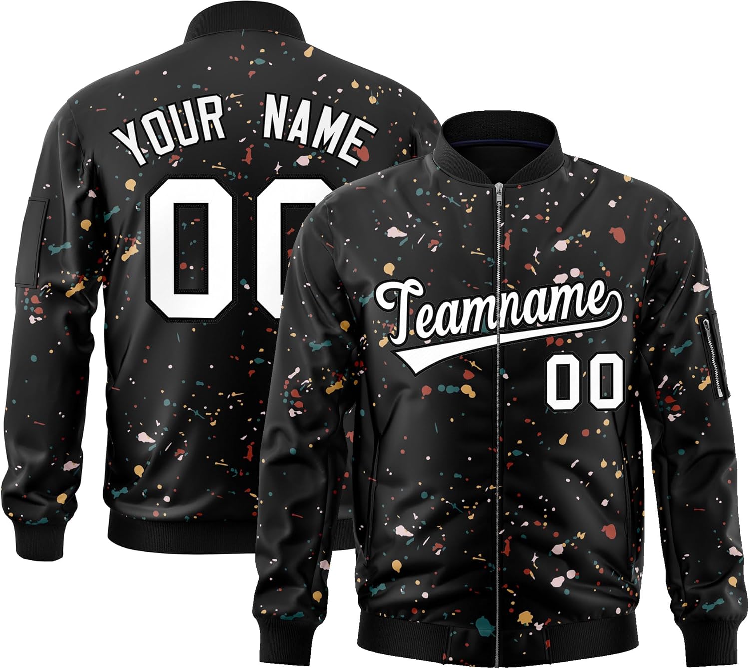KXK Custom Bomber Jacket Lightweight Varsity Baseball Jackets Personalized Stitched Letters Logo for Men Women Youth