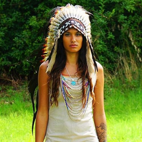 Miniatura 4 de Novum Crafts Tocado de plumas  Inspirado en indios nativos americanos  Elige color