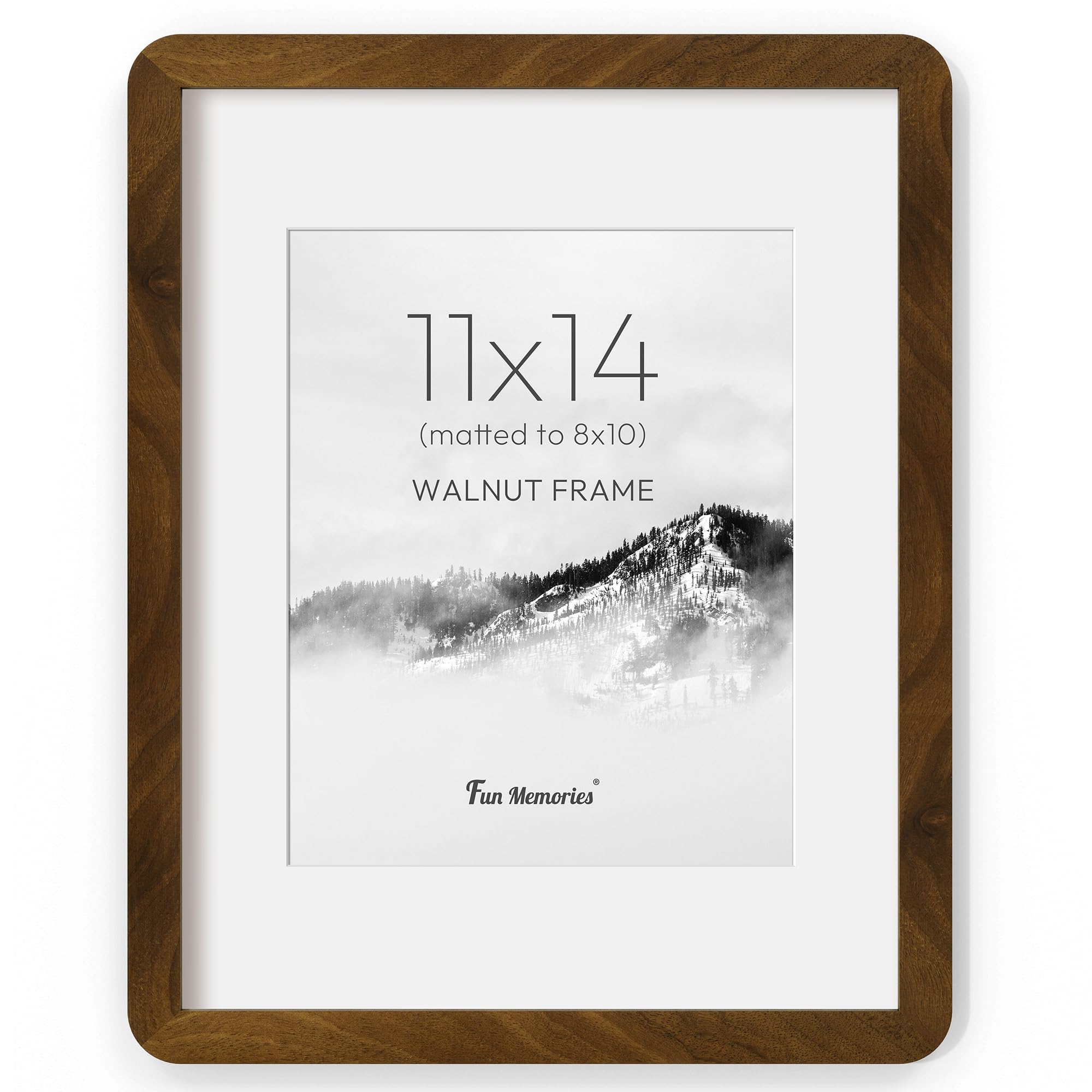 Amazon.com - Fun Memories 11x14 Picture Frame - Solid Walnut Wood