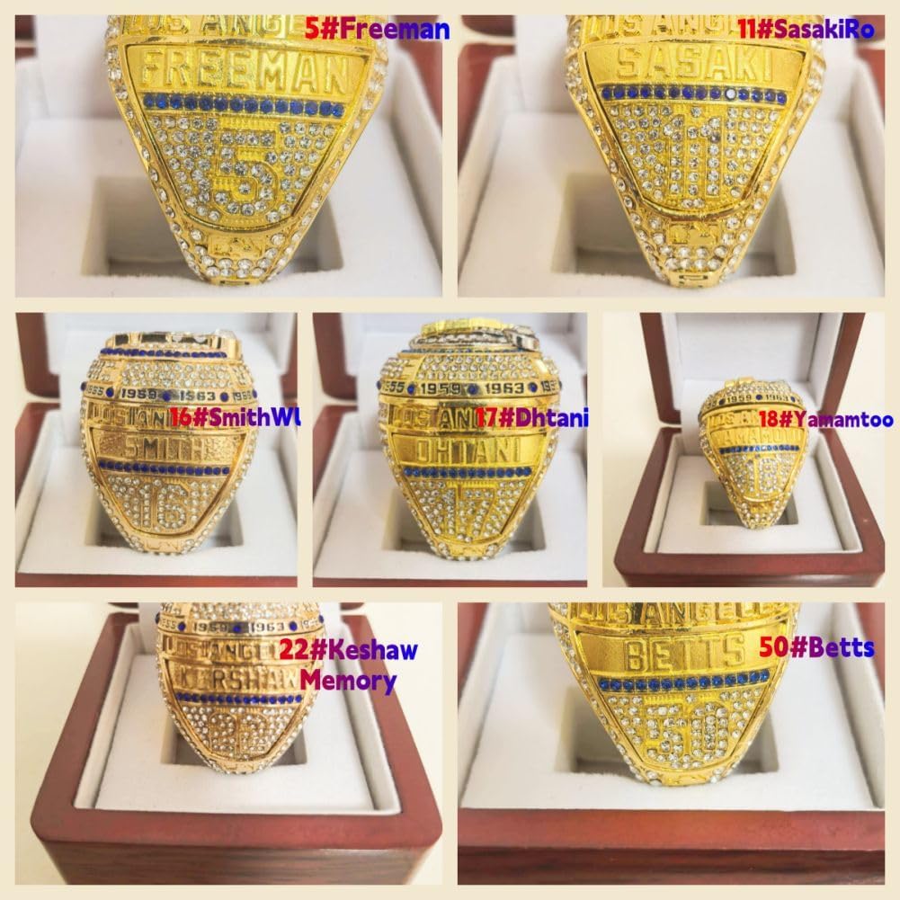 CLASSIC SERIES New Flip L#A. 2025 Baseball World Championship Ring #5#11#16#17#18#22#50 Advanced- Rarity Luxury Commemorative Sports Fan Detail Gift - Glory Collect Various Festivals Occasions with Sandalwood Box