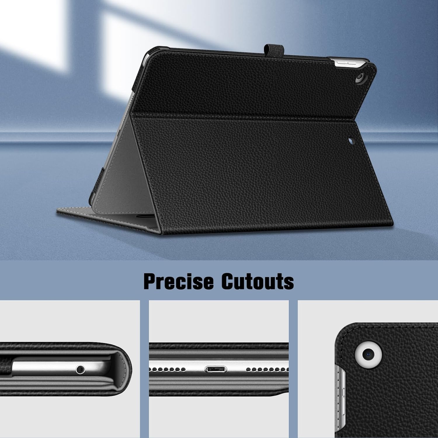 Case For 10.2 Inch IPad 9th/8th/7th Generation - Multi-Angle Stand Cover With Pencil Holder