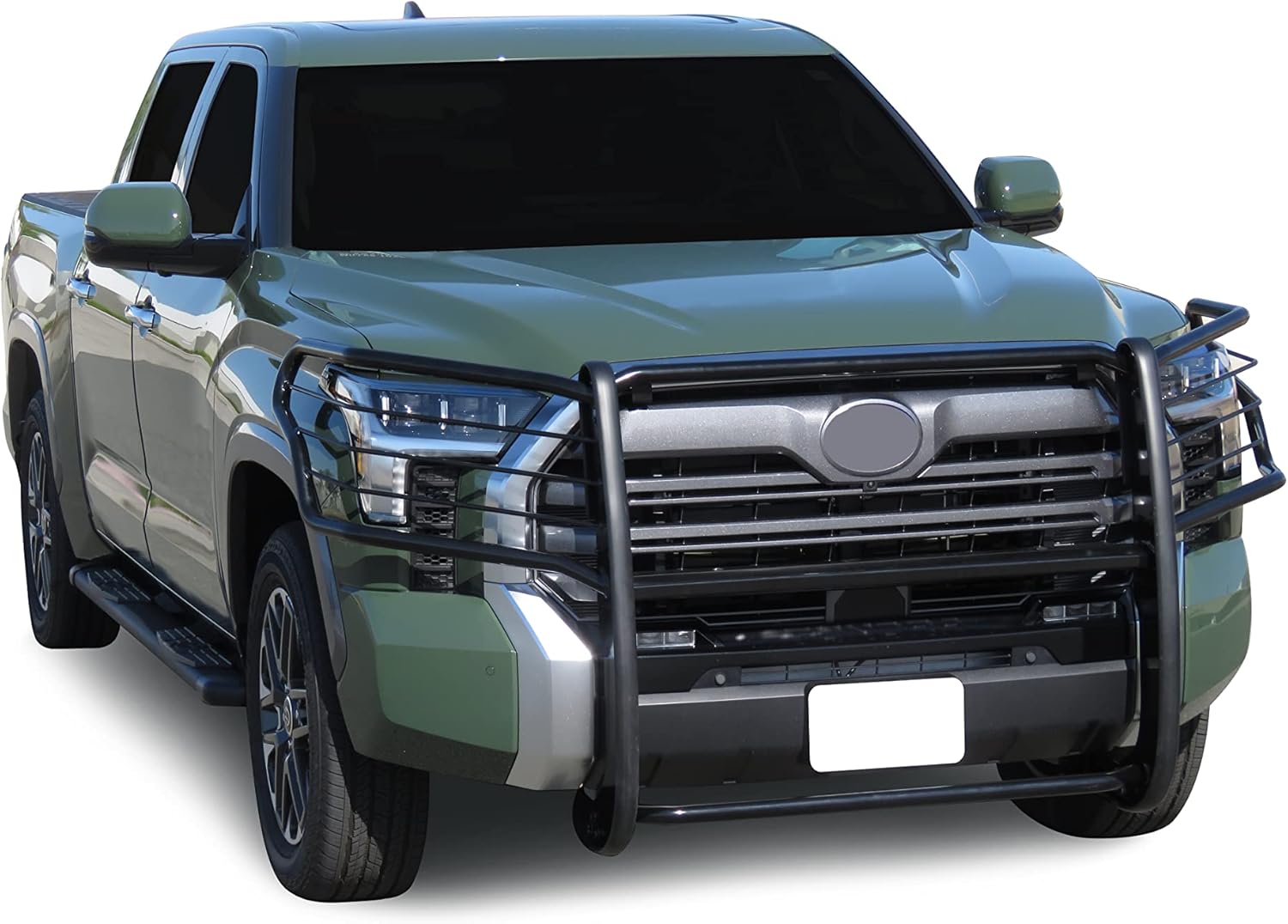 Black Horse Grille brush Bumper Guard Modular Black Compatible with 2022-2026 Toyota Tundra-17TT22MA