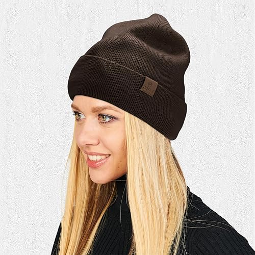 Miniatura 7 de LiuSuper Gorro XXL de gran tamaño para cabezas grandes, sombrero 100% lana, gorro de invierno cálido con forro polar extragrande para hombres y