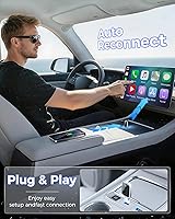Vista 3 de Adaptador inalámbrico CarPlay para iPhone de Apple, convierte conexiones con cable a CarPlay inalámbrico, cero retraso, Plug-and-Play, compatible